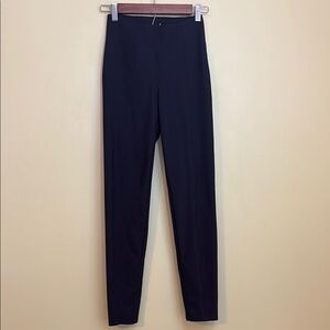 Lululemon | Black Straight Ankle Pixi Front Seam Ponte Leggings Pants 4